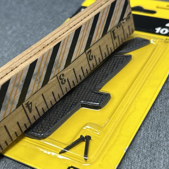 Vintage 2002 Stanley House Number 4 Black Finish 4" Metal NOS Packaged 57-9938 - Picture 4 of 7